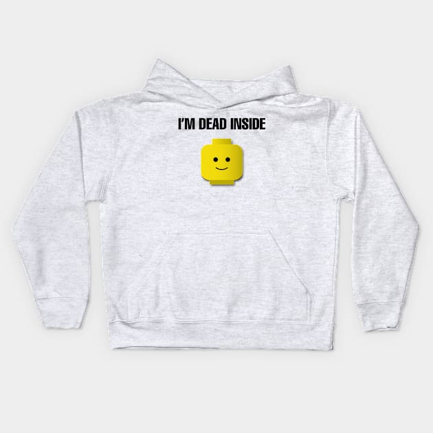 Dead Inside Kids Hoodie by fullgrownham